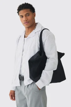 Oversized Long Sleeve Stripe Shirt | BoohooMAN UK