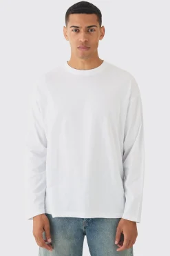 Oversized Long Sleeve T-shirt | BoohooMAN UK