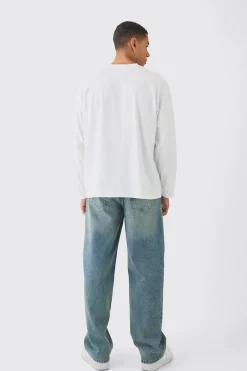 Oversized Long Sleeve T-shirt | BoohooMAN UK