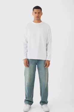 Oversized Long Sleeve T-shirt | BoohooMAN UK