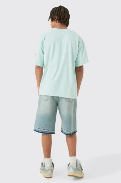 Oversized Looney Tunes Wash License T-shirt | BoohooMAN UK