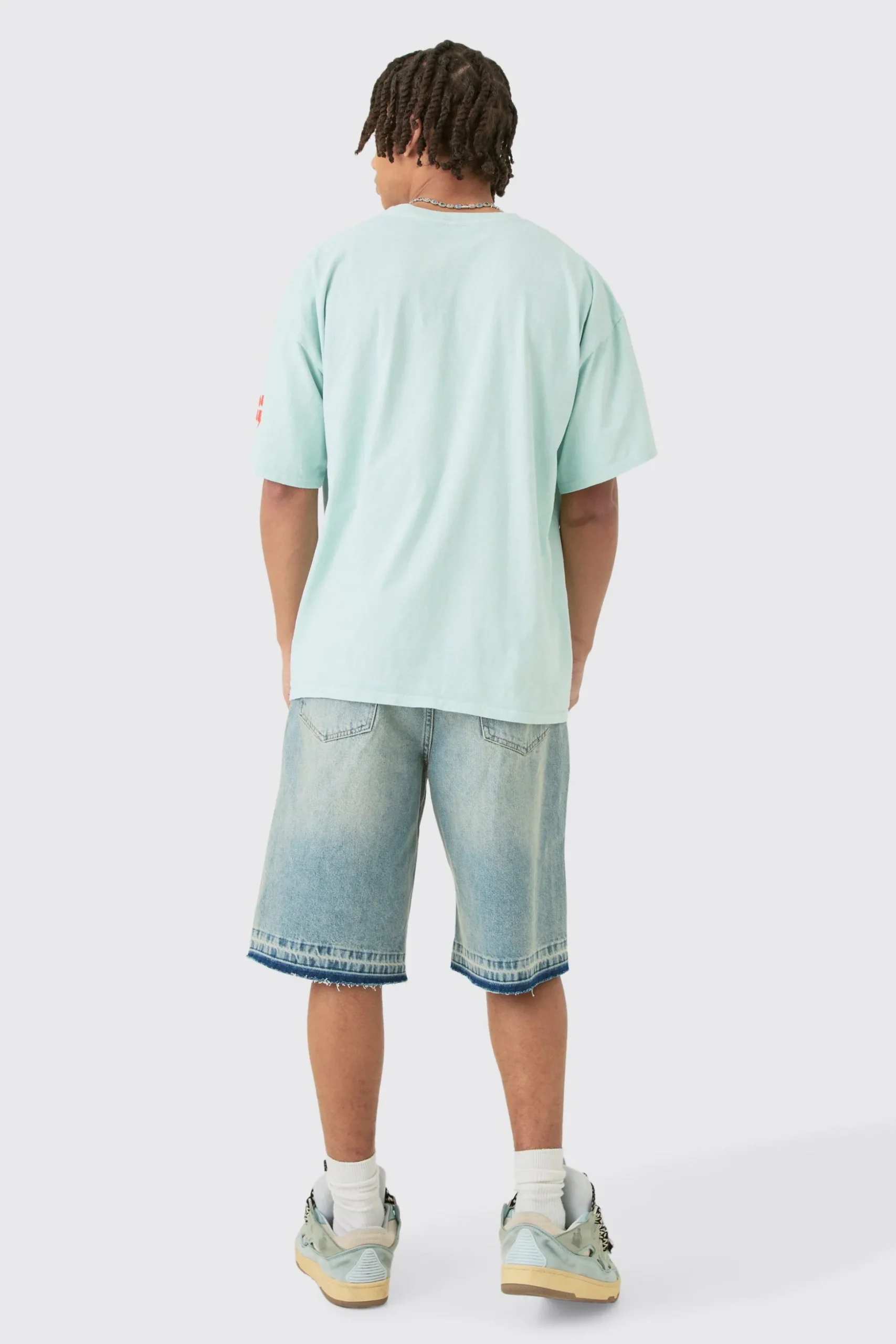 Oversized Looney Tunes Wash License T-shirt | BoohooMAN UK