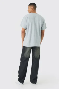 Oversized Looney Tunes Wash License Print T-shirt | BoohooMAN UK