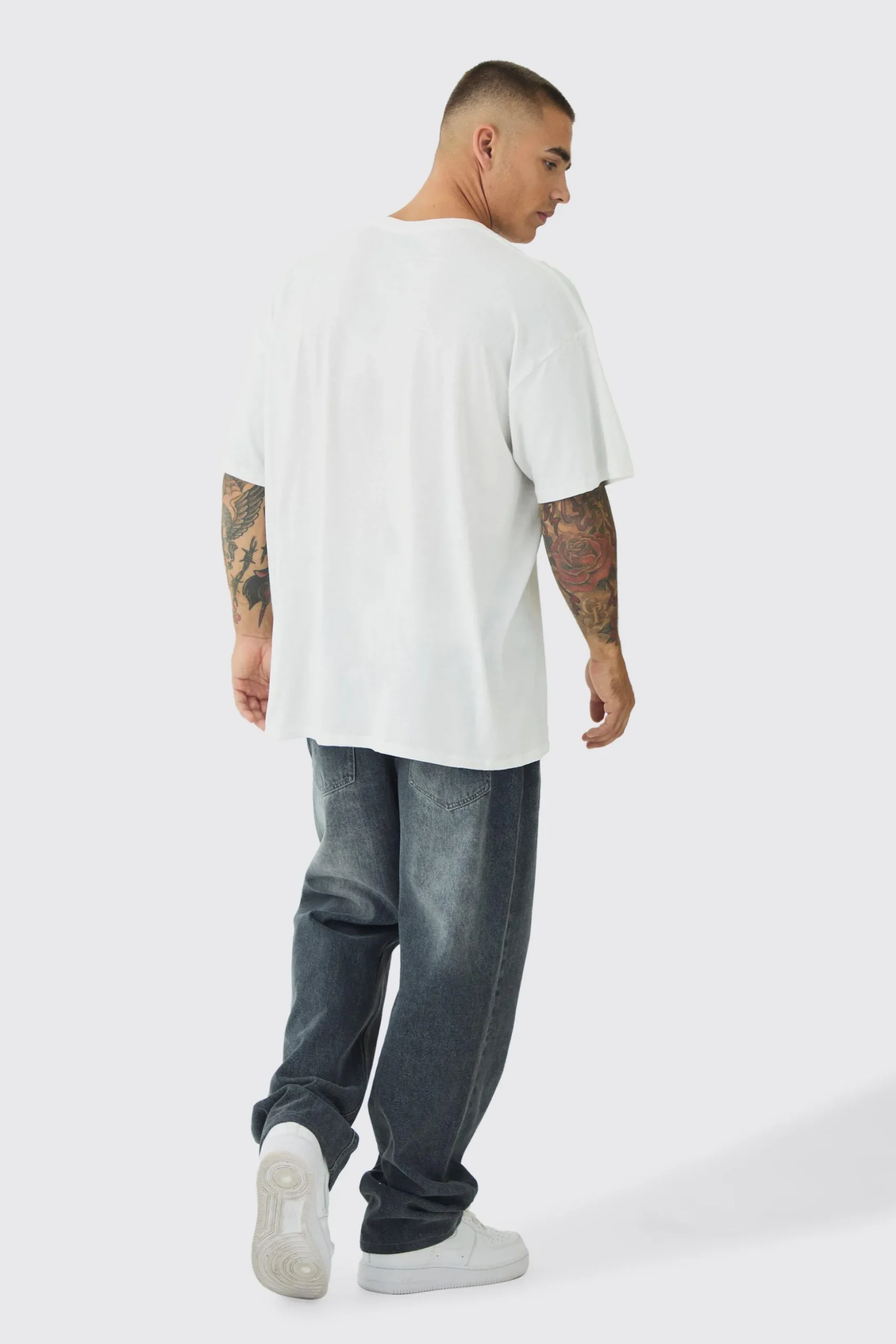 Oversized Lord Of The Rings License Print T-Shirt | BoohooMAN UK
