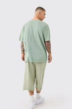 Oversized Los Angeles Varsity Wash T-shirt | BoohooMAN UK