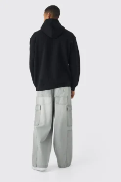 Oversized Lost Printed Hoodie | BoohooMAN UK
