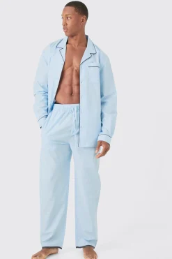 Oversized Lounge Shirt & Bottom Set | BoohooMAN UK