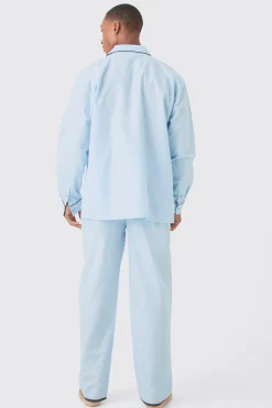 Oversized Lounge Shirt & Bottom Set | BoohooMAN UK