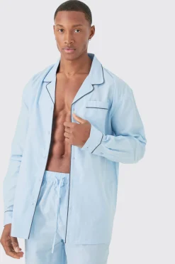 Oversized Lounge Shirt & Bottom Set | BoohooMAN UK