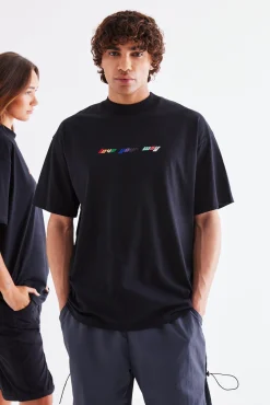 Oversized Love Your Way Embroidered Pride T-shirt | BoohooMAN UK