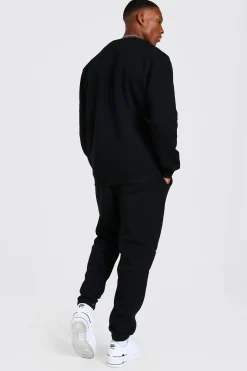 Oversized Man Graffiti Sweatshirt Tracksuit | BoohooMAN UK