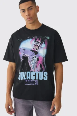 Oversized Marvel Galactus License Print T-Shirt | BoohooMAN UK