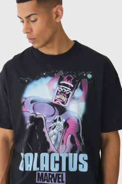 Oversized Marvel Galactus License Print T-Shirt | BoohooMAN UK