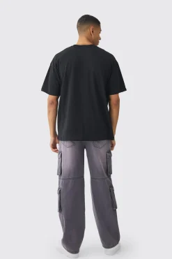 Oversized Marvel Thanos License Print T-Shirt | BoohooMAN UK