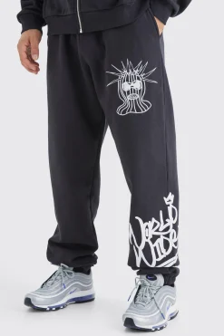 Oversized Mask Character Jogger | BoohooMAN UK