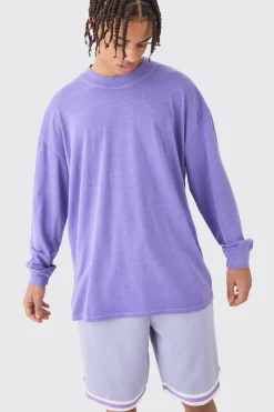 Oversized Mid Length Jersey Tape Basketball Short | BoohooMAN UK