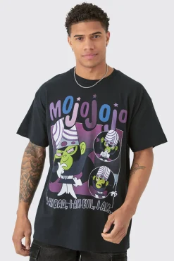 Oversized Mojojojo Powerpuff Girls License T-shirt | BoohooMAN UK