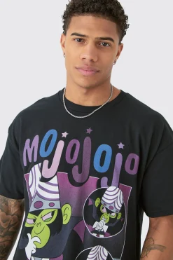Oversized Mojojojo Powerpuff Girls License T-shirt | BoohooMAN UK