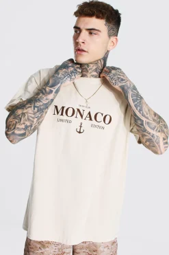 Oversized Monaco Limited Edition T-shirt | BoohooMAN UK