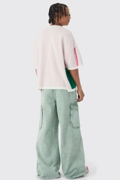 Oversized Moto Knitted T-shirt | BoohooMAN UK