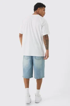 Oversized Mustang License T-shirt | BoohooMAN UK