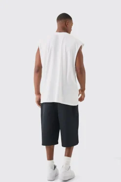 Oversized Nasa USA License Tank | BoohooMAN UK