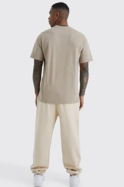 Oversized New York Varsity Jogger | BoohooMAN UK
