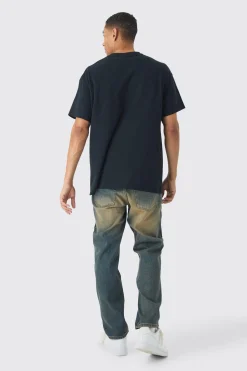 Oversized Nine Inch Nails License Print T-Shirt | BoohooMAN UK