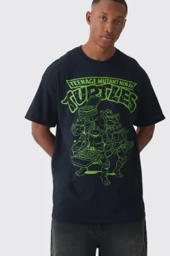 Oversized Ninja Turtles License T-shirt | BoohooMAN UK