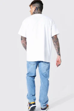Oversized Nirvana Face License T-shirt | BoohooMAN UK