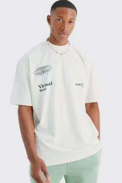 Oversized Ofcl Graphic T-shirt & Jogger Set | BoohooMAN UK