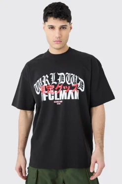Oversized Ofcl Graphic T-shirt | BoohooMAN UK