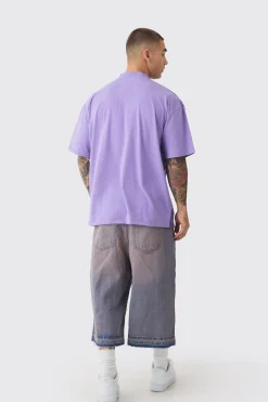 Oversized OFCL Man Homme Distressed Heavyweight T-shirt | BoohooMAN UK