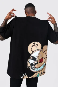 Oversized Ofcl Man Teddy Graphic T-shirt | BoohooMAN UK