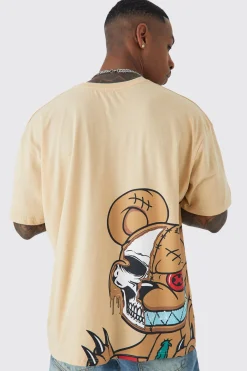 Oversized Ofcl Man Teddy Graphic T-shirt | BoohooMAN UK