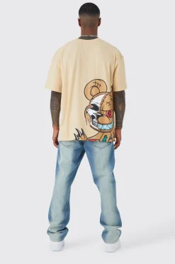 Oversized Ofcl Man Teddy Graphic T-shirt | BoohooMAN UK