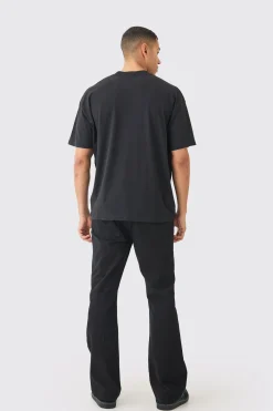 Oversized OFCL Skull Graphic Print T-shirt | BoohooMAN UK