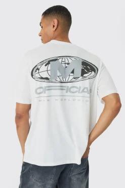 Oversized Official Back Print T-Shirt | BoohooMAN UK