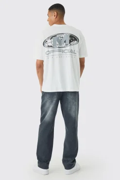 Oversized Official Back Print T-Shirt | BoohooMAN UK
