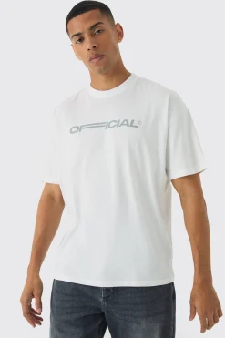 Oversized Official Back Print T-Shirt | BoohooMAN UK