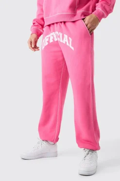 Oversized Official Contrast Stitch Jogger | BoohooMAN UK