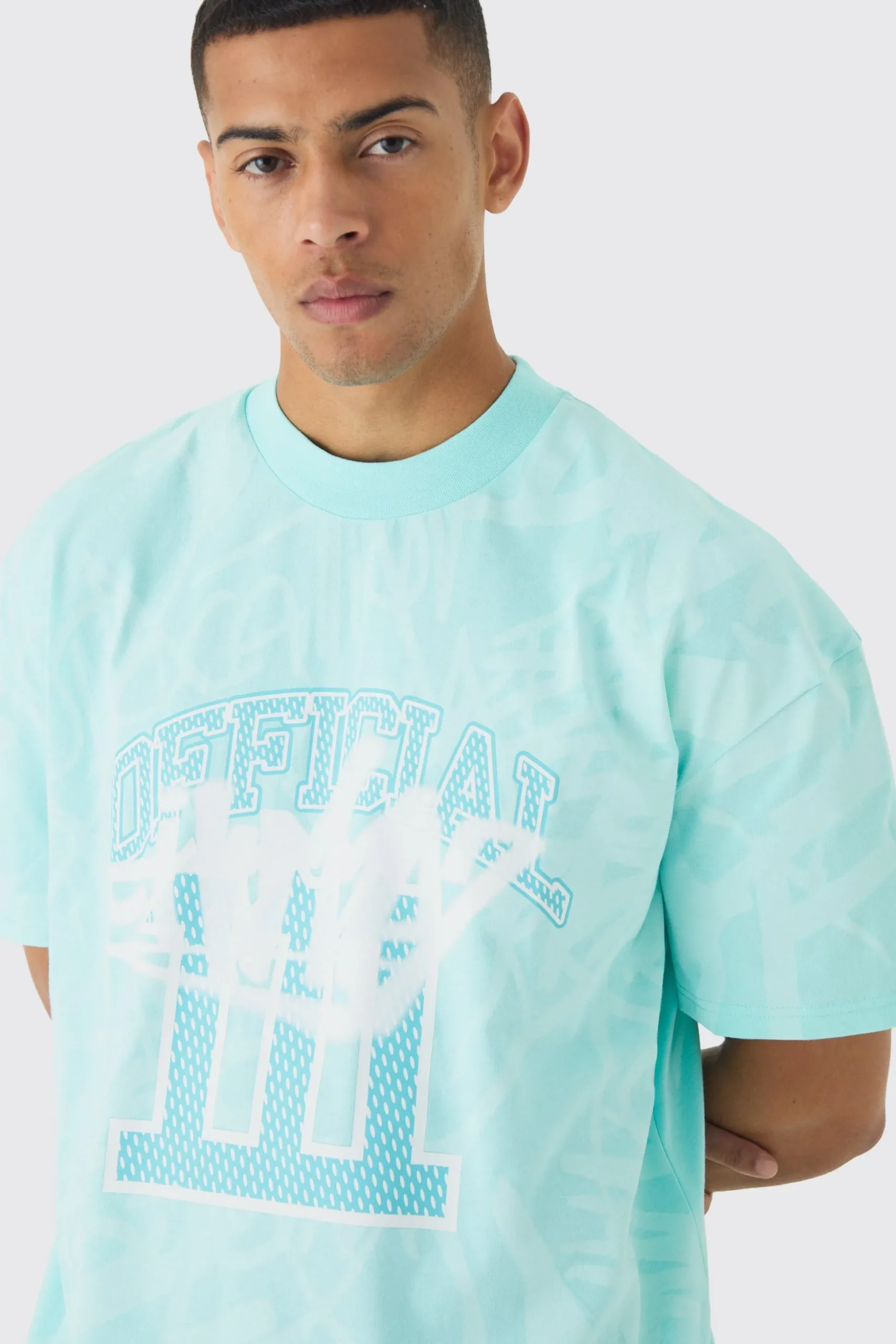 Oversized Official Graffiti Printed T-shirt | BoohooMAN UK