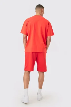 Oversized Official Man T-shirt & Short Set | BoohooMAN UK