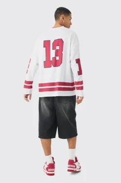 Oversized Official Mesh Hockey Top | BoohooMAN UK