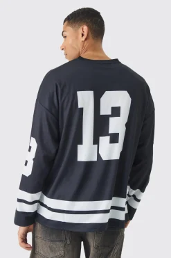 Oversized Official Mesh Hockey Top | BoohooMAN UK