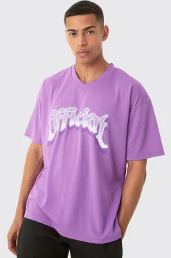 Oversized Official Mesh Varsity Top | BoohooMAN UK