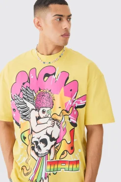 Oversized Official Nibbled T-shirt | BoohooMAN UK