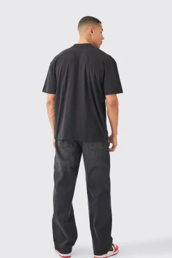 Oversized Official Over Seams Graphic T-shirt | BoohooMAN UK