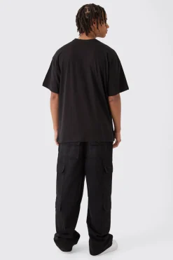 Oversized Official Snake Overseams Graphic T-Shirt | BoohooMAN UK