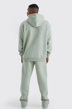 Oversized Official Spray Print Tracksuit | BoohooMAN UK